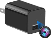 Wall Adapter Black Phone Charger Security Camera  With 1080P HD Camera