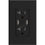 4K UHD Black Outlet WiFi Home Security Camera (120V Hard Wired)