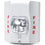 White Fire Strobe Light Battery Power Security Camera (30 Day Battery)