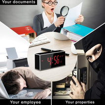 Wi Fi Clock WiFi Surveillance Camera-33FT Night Vision -Support Motion Detection 160 Degree Angle