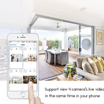 4K UHD RCA Clock Radio WiFi Home Nanny Security Camera
