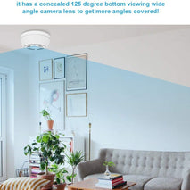 Smoke Detector WiFi Night Vision Security Camera, Motion Activated with 180 Days Battery Power