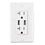UHD 4K WiFi Functional Outlet Receptacle Dual USB Charging Station Security Camera
