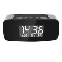 Alarm Clock WiFi Home Security Camera with Night Vision