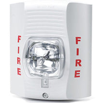 White Fire Strobe Light Battery Power Security Camera (30 Day Battery)