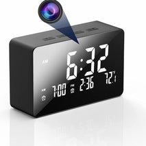 WiFi  Clock Security Camera With 140 Degree Wide Angle Lens and Night Vision